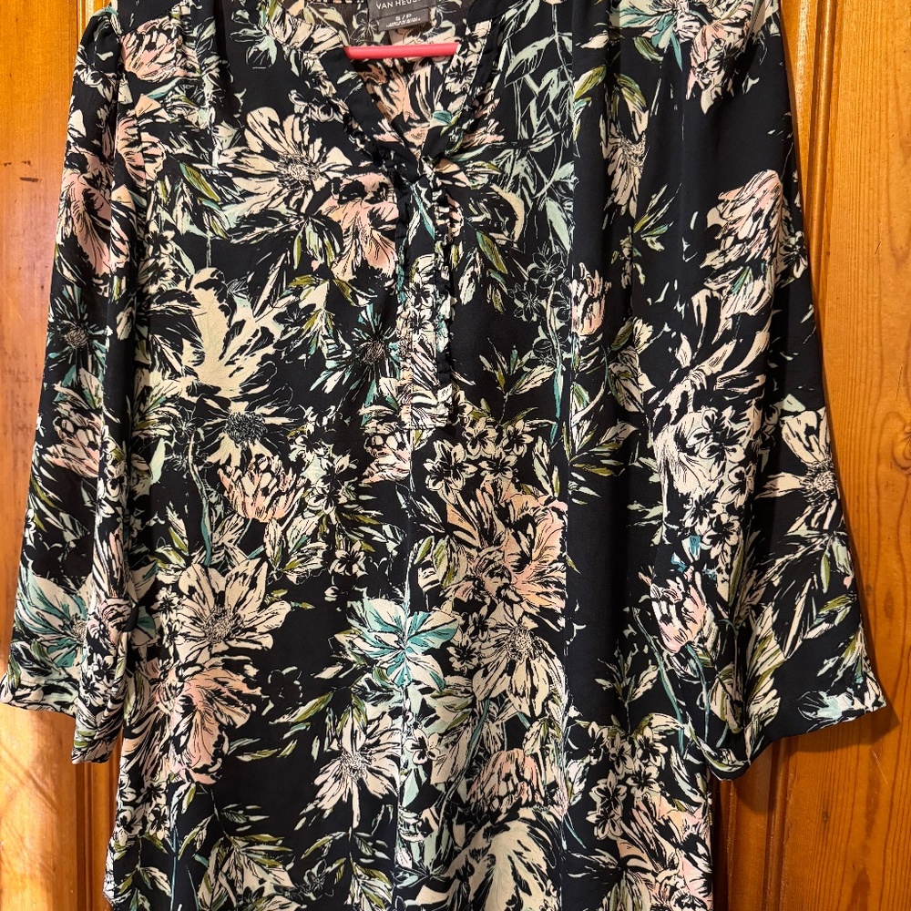 Van Heusen Navy Blue Blouse